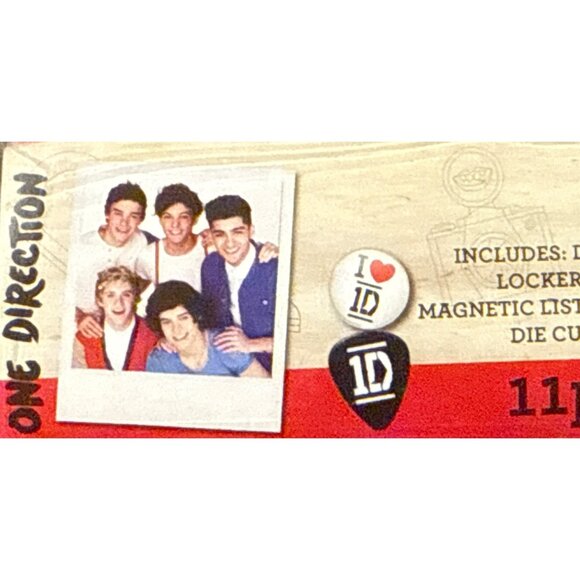 1D One Direction GROUP 11pc Locker Set Dry Erase Board 8.5" x 6.75" 2013 AS IS! - Picture 4 of 7